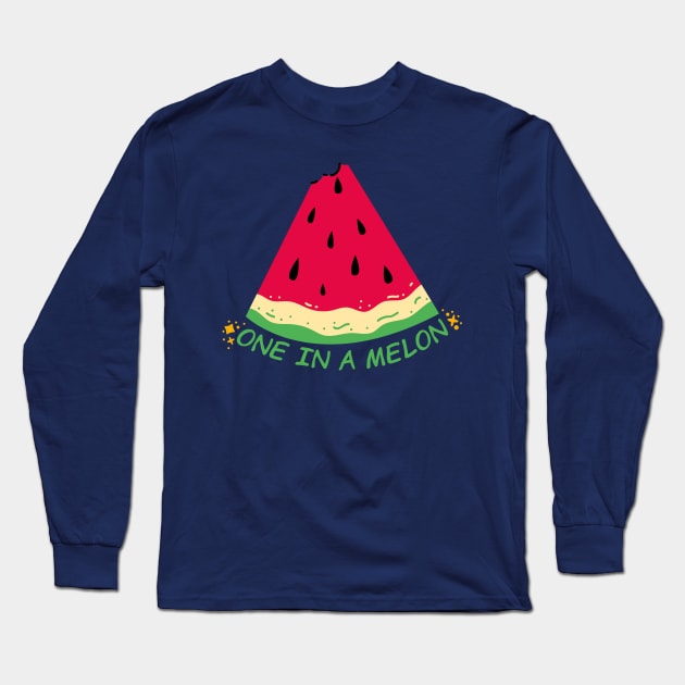 One in a Melon Long Sleeve T-Shirt by Unique Treats Designs